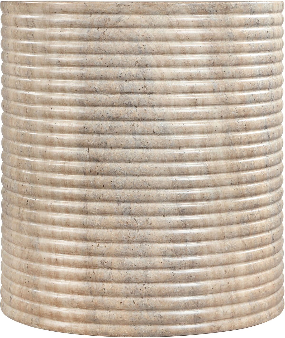 Rapallo - Concrete Indoor/Outdoor End Table - Travertine