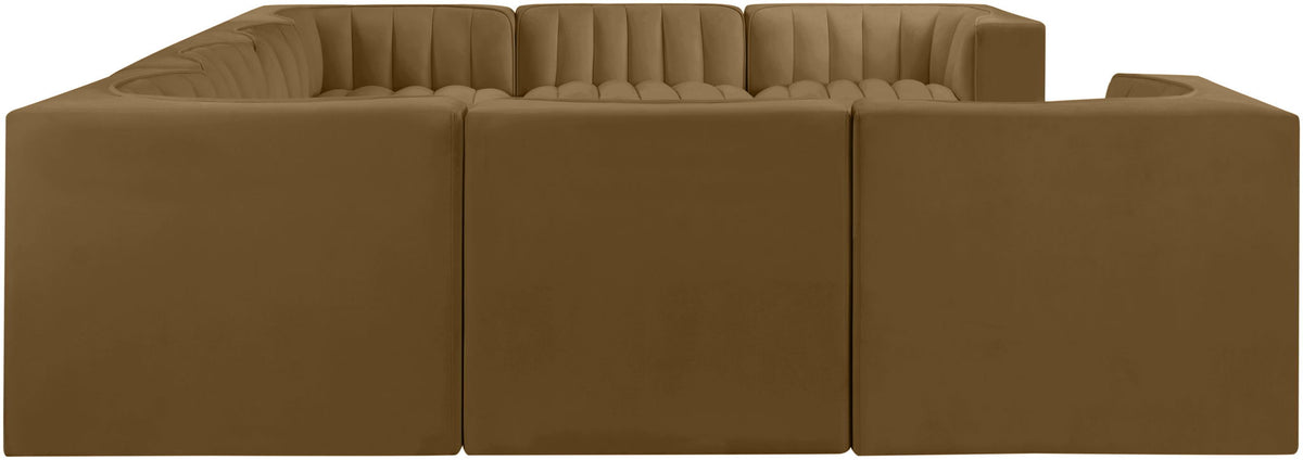 Rummi - Velvet Performance Fabric Upholstered Modular Sectional