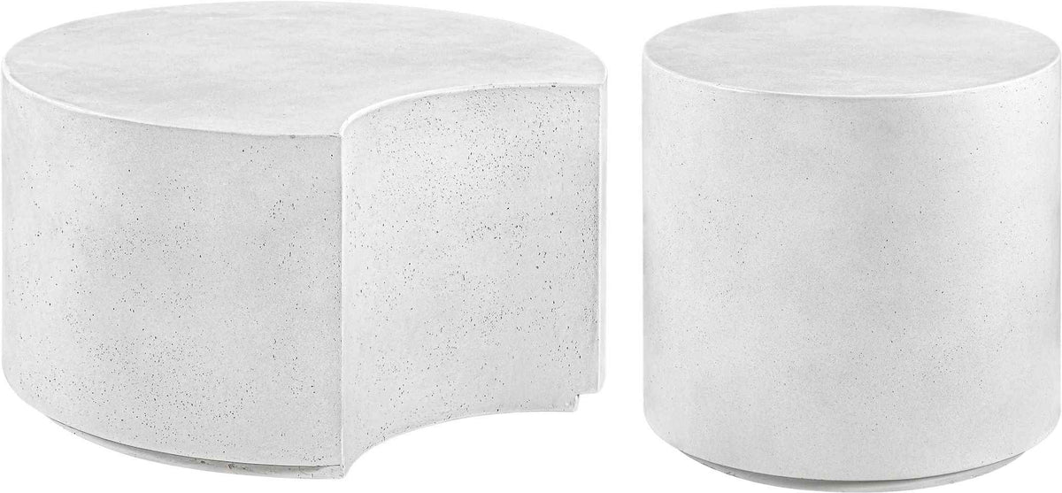 Imperia - Concrete Indoor / Outdoor Coffee Table - White