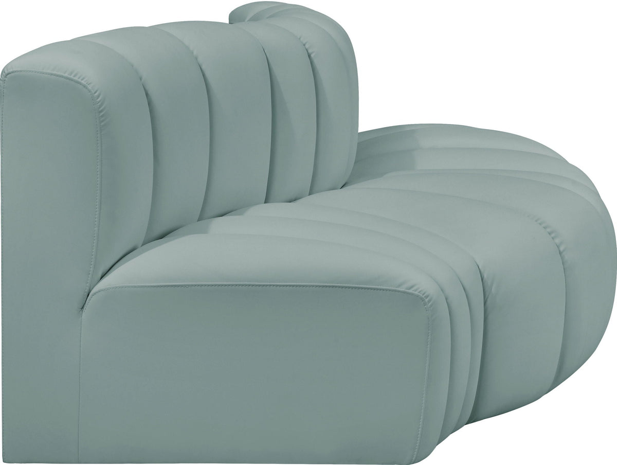 Arc - Faux Leather 3 Piece Modular Sofa
