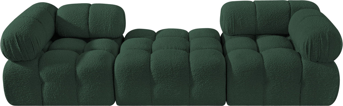 Ames - 3 Piece Boucle Modular Sofa With 1 Backless Seat