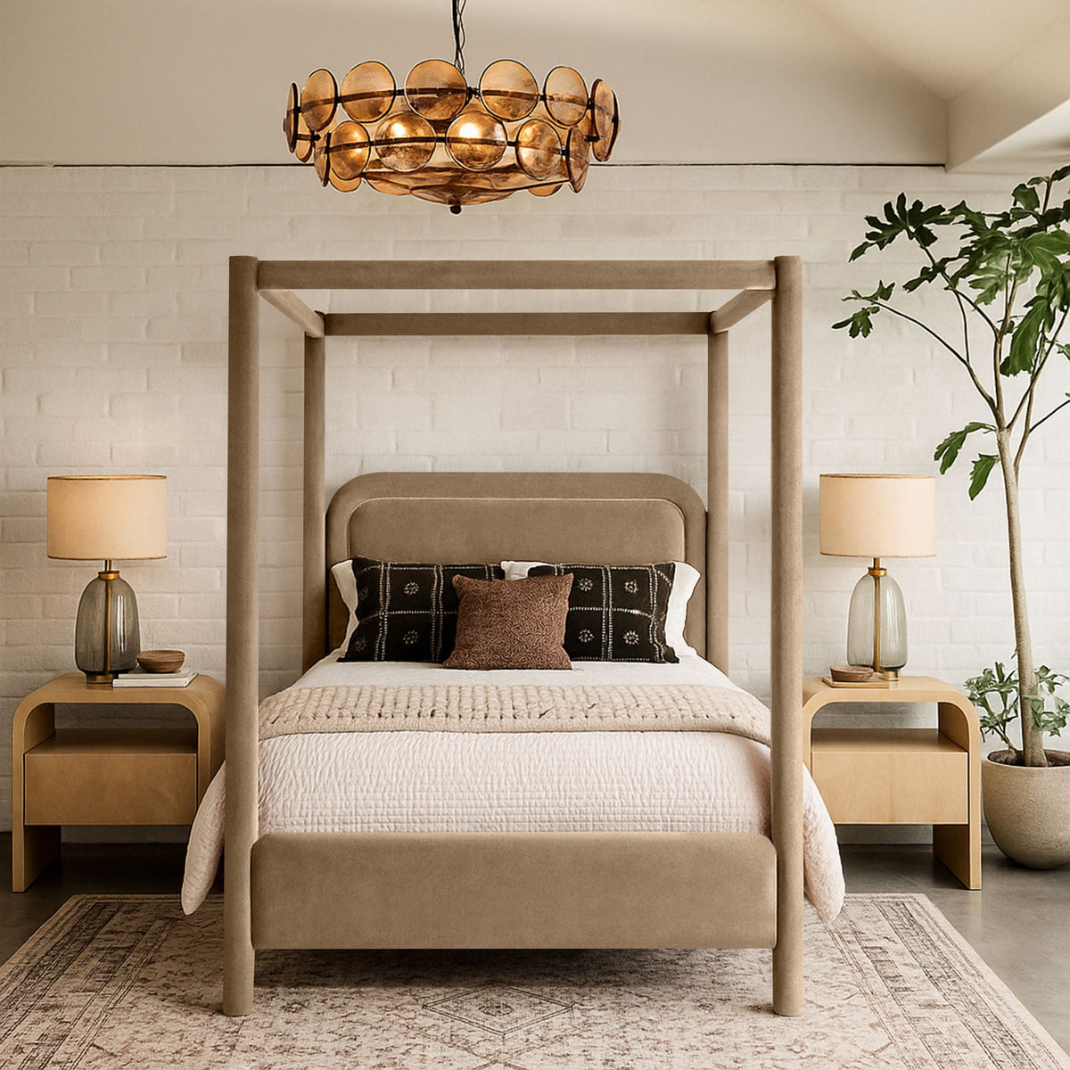 Salina - Velvet Upholstered Bed