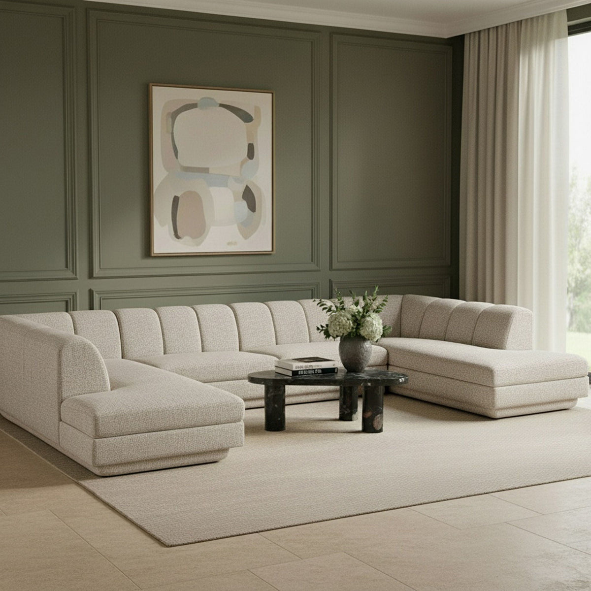 Modari - Sectional - Beige