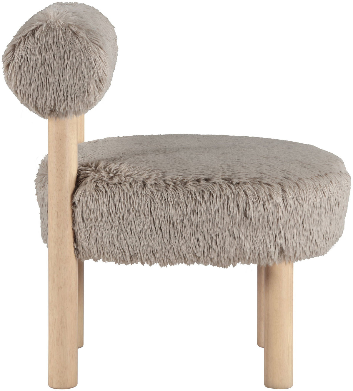 Ambre - Shearling Fabric Accent Chair