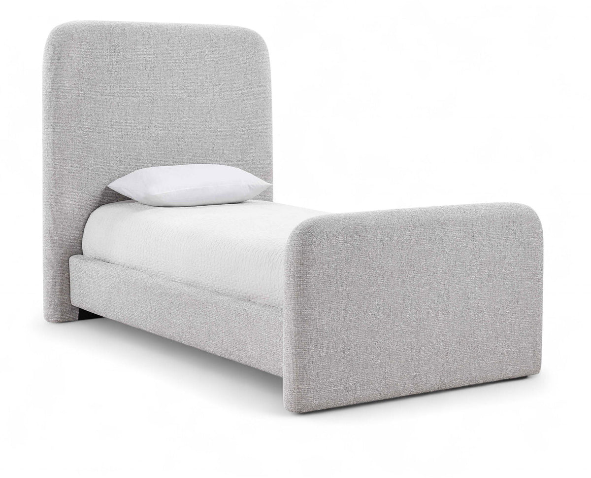 Fira - Linen Textured Fabric Upholstered Bed