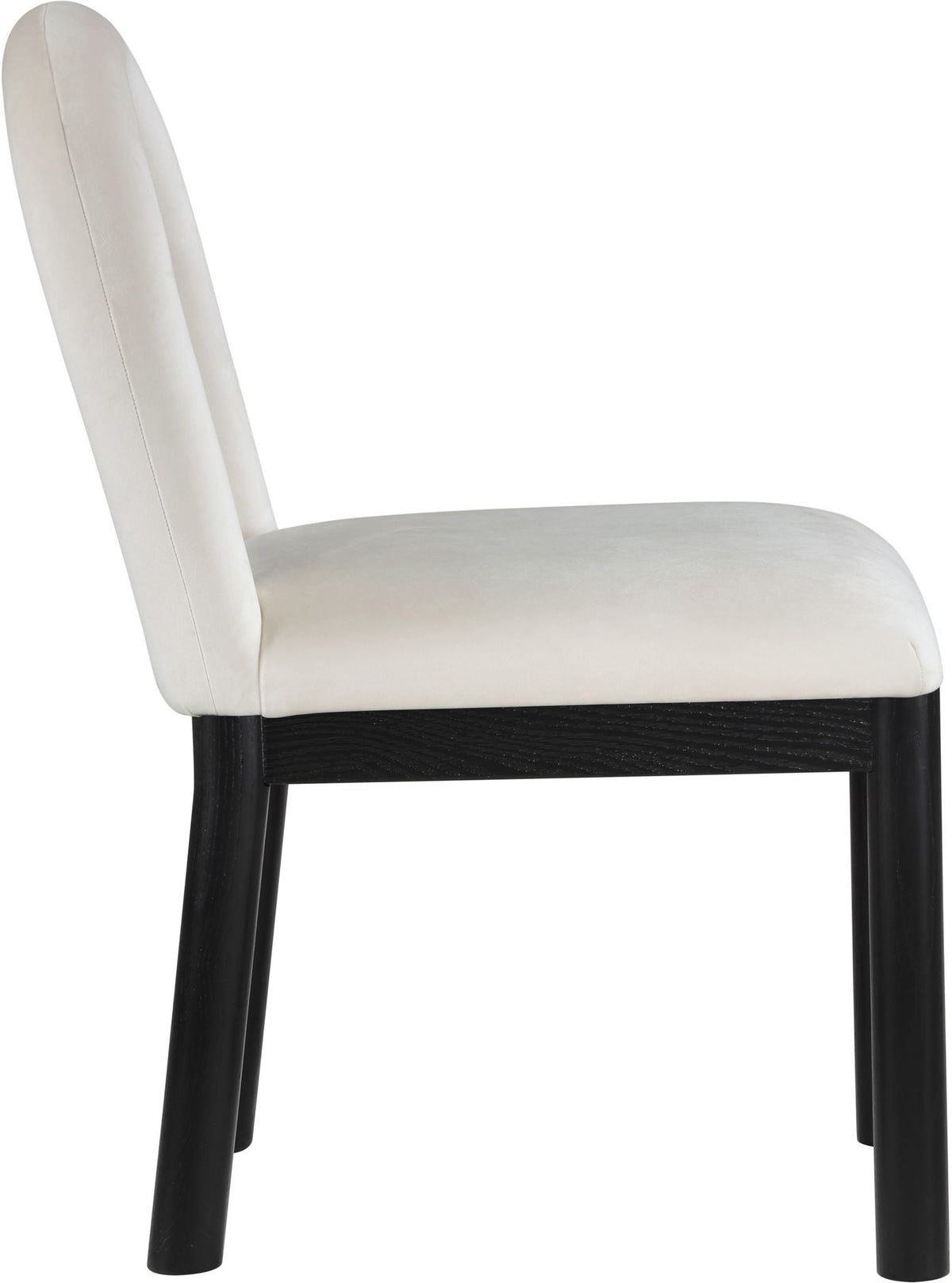 Conrad - Velvet Dining Chair With Black Legs
