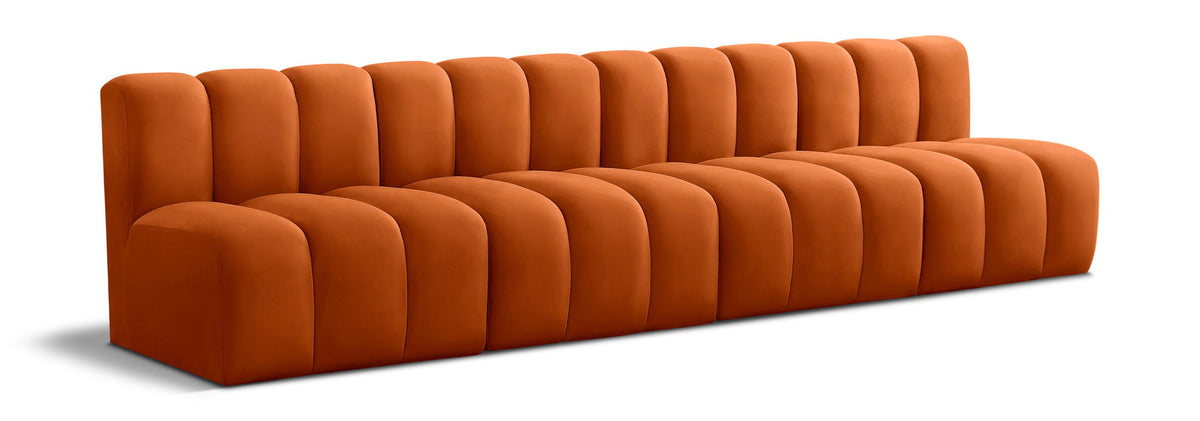 Arc - Velvet 4 Seats Modular Sofa