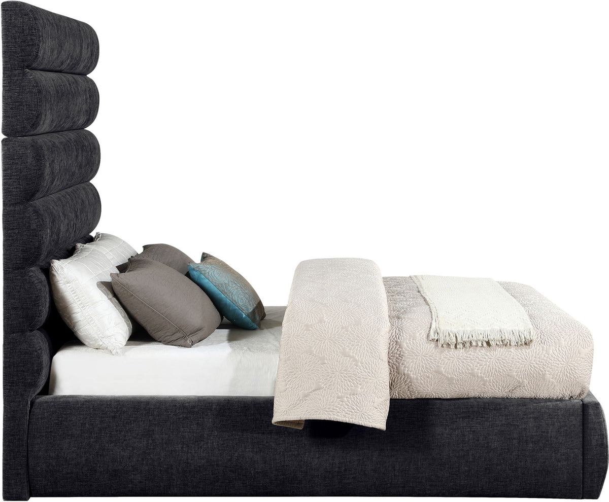 Adam - Chenille Fabric Bed With 70.5" Headboard