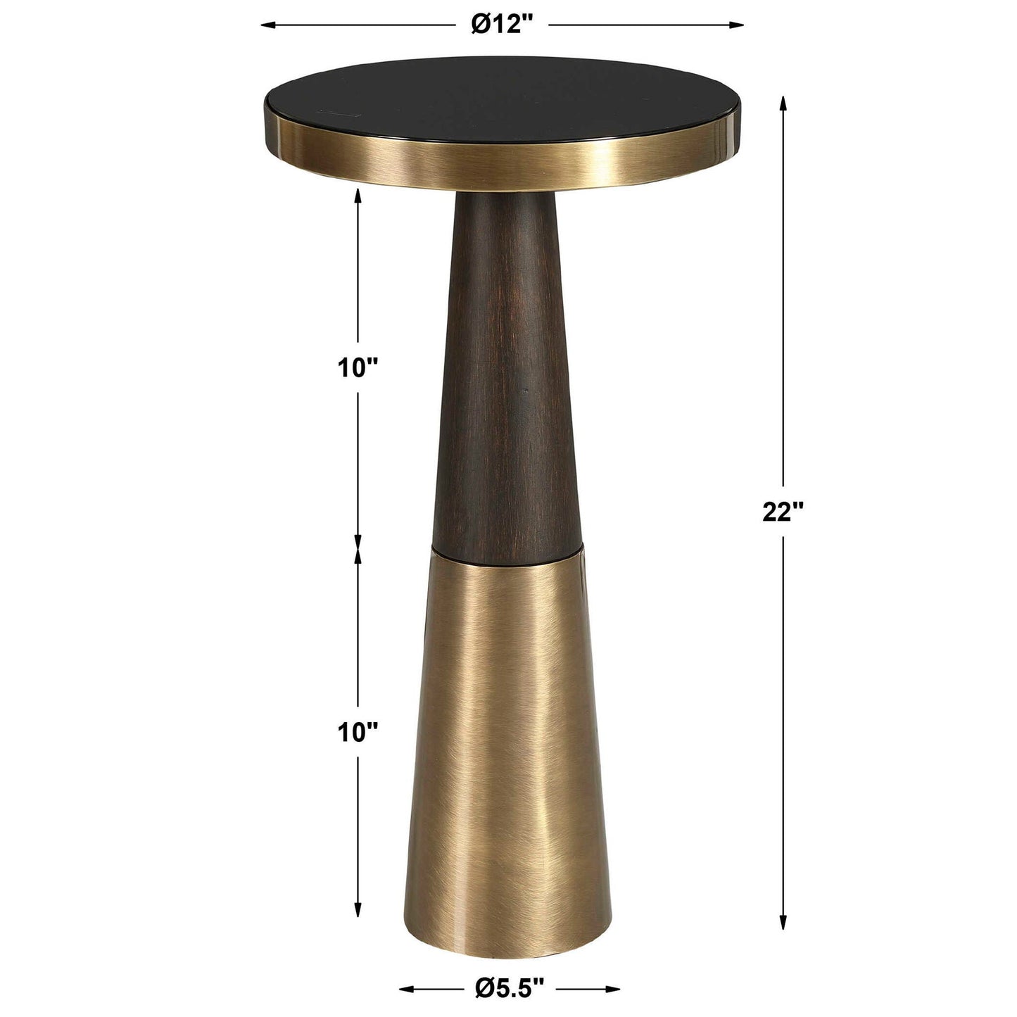 Fortier - Accent Table - Black