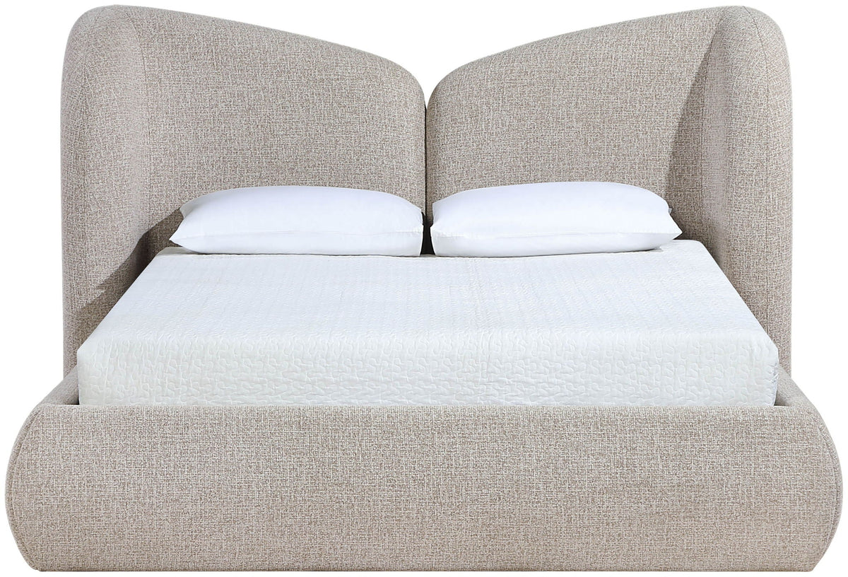 Elowen - Chenille Fabric Upholstered Bed