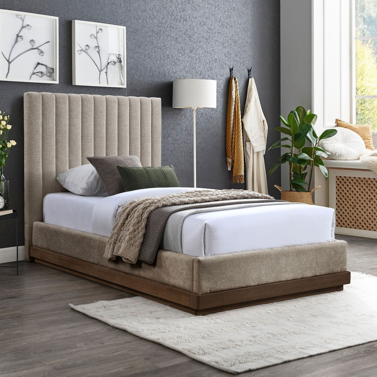 Emmet - Bed - Dark Brown Base