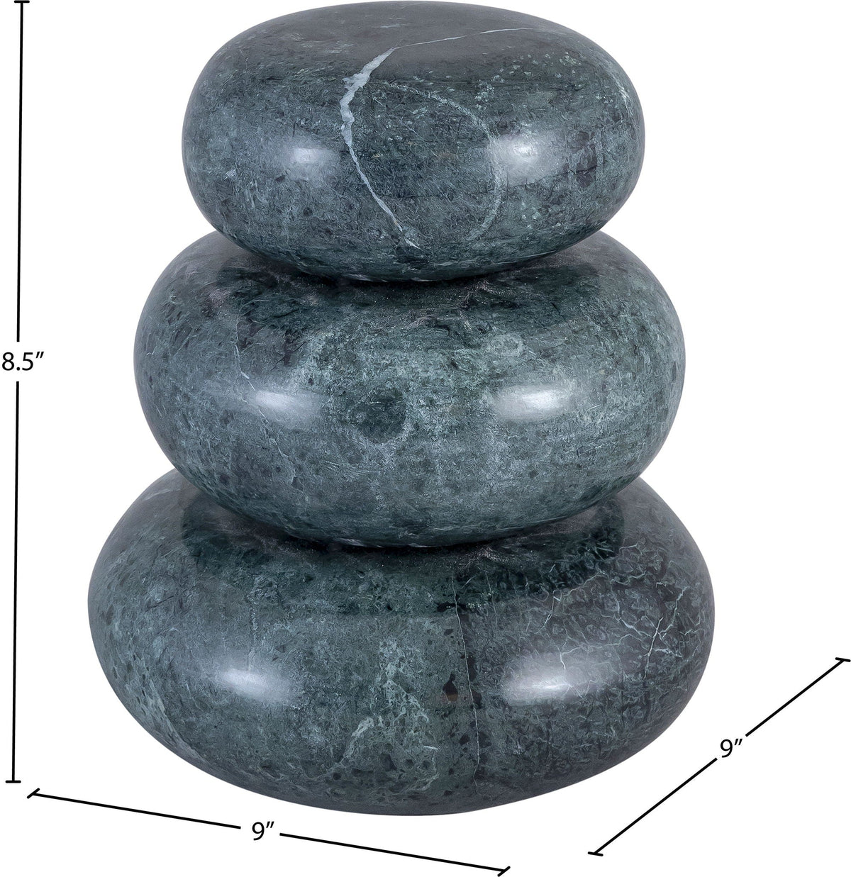 Pumpkin - 3 Piece Marble Decorative Object