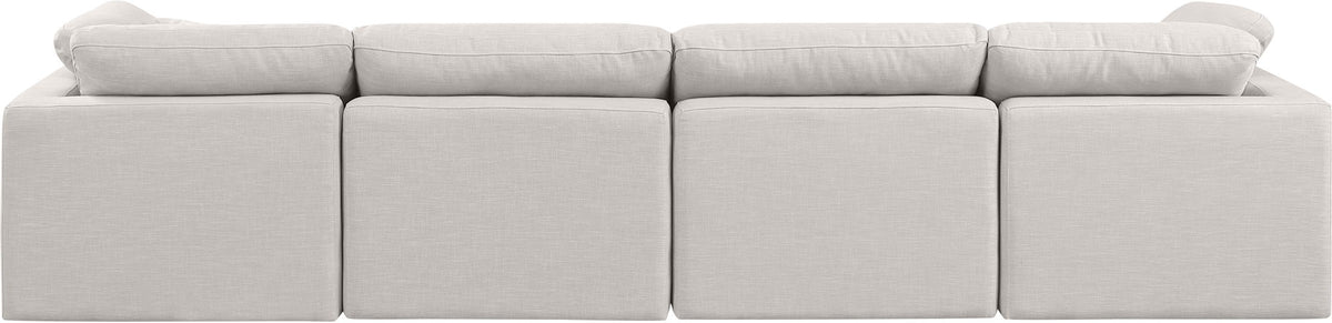 Indulge - Linen 4 Seat Modular Sofa