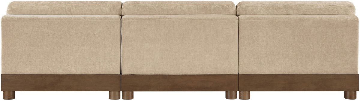 Turin - Chenille Fabric Upholstered Modular Sectional - Beige