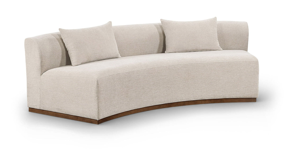 Avanti - 104" Chenille Fabric Upholstered Sofa