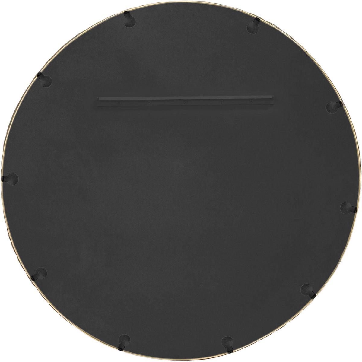 Hammer - Round Iron Mirror