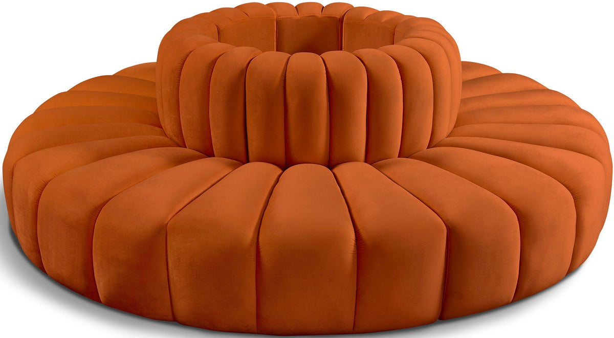 Arc - Velvet 8 Piece Round Modular Sofa