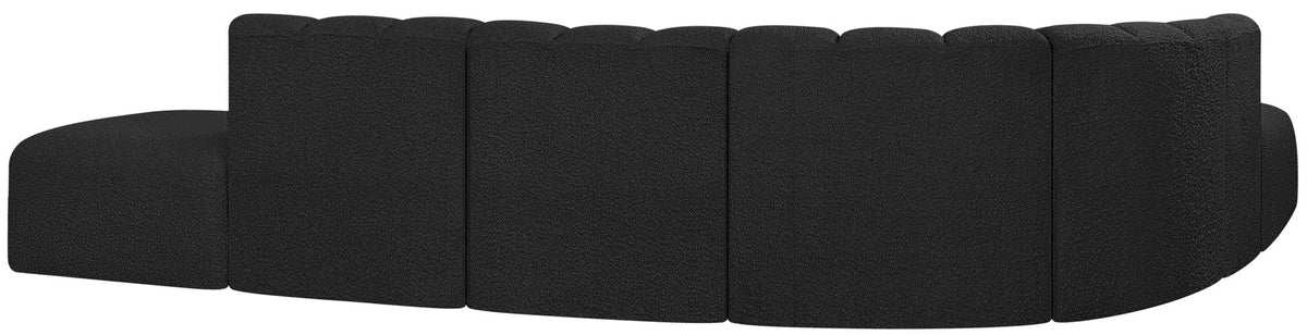 Arc - Boucle Fabric 7 Piece Corner Modular Sofa
