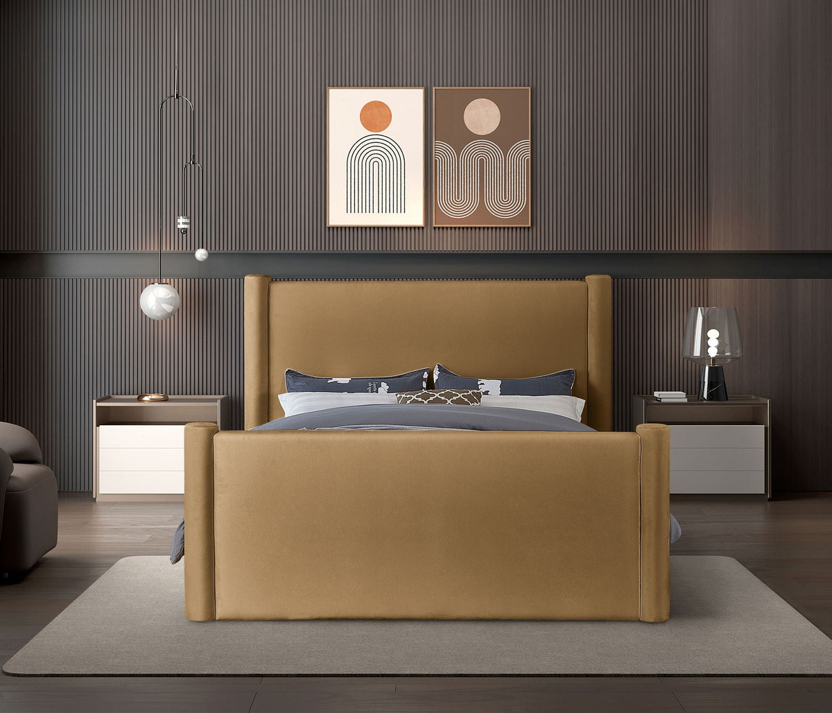 Elias - Velvet Upholstered Bed