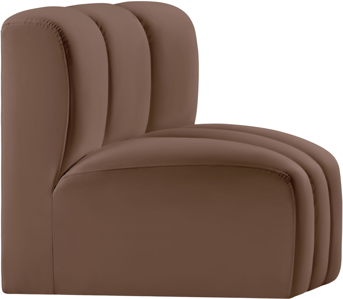 Arc - Faux Leather Curved Corner Chair