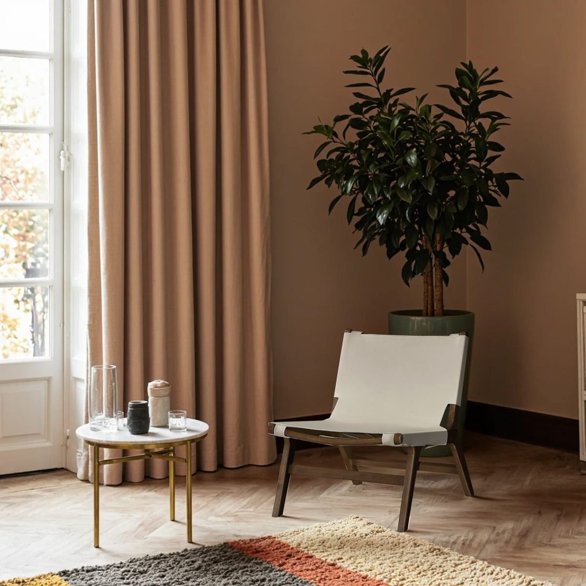 Rawlins - Accent Chair - Walnut Frame