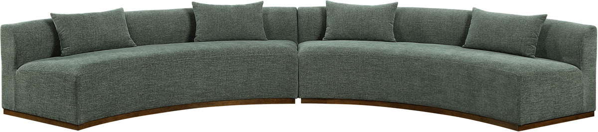 Avanti - 182.5" Chenille Fabric Upholstered 2 Piece Modular Sectional