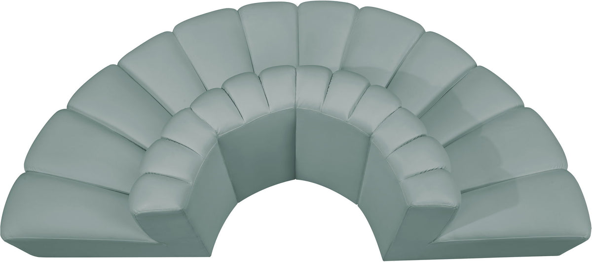 Arc - Faux Leather 4 Piece Modular Sofa