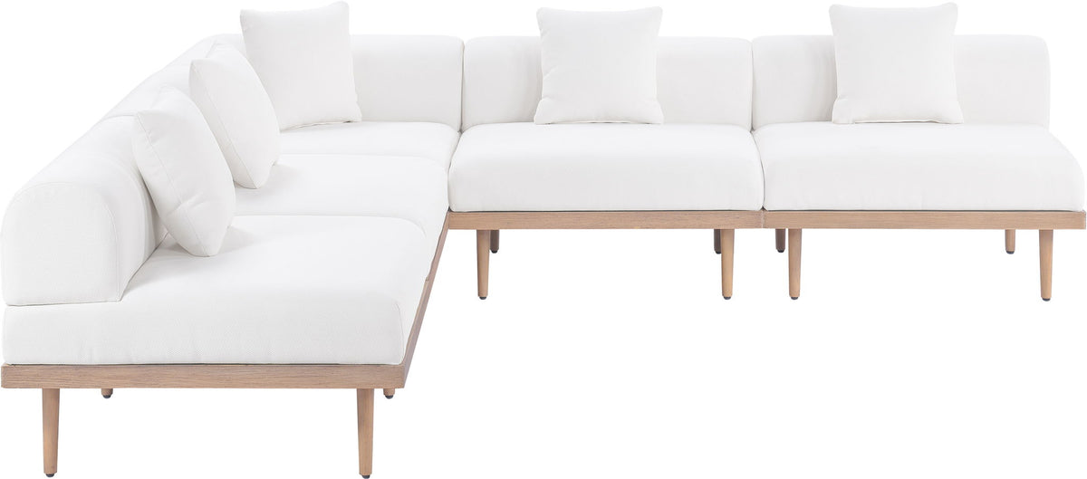 Laguna - 5 Piece 106.5" Upholstered Outdoor Patio Modular Sectional