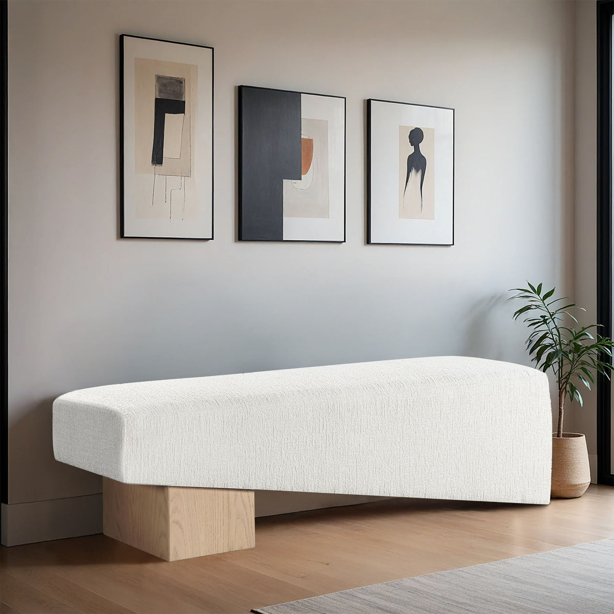 Alora - Bench - Light Brown Base