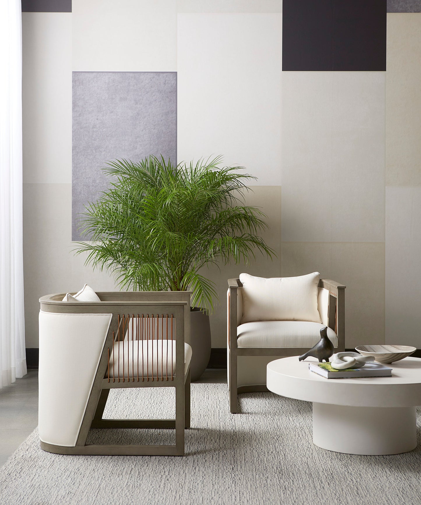 Sala Lounge Chair - Linoso Ivory