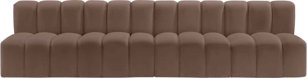 Arc - Faux Leather 4 Seats Modular Sofa