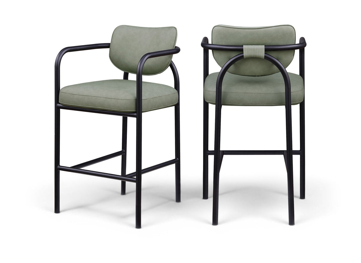 Serava - Vegan Leather Upholstered Bar Stool