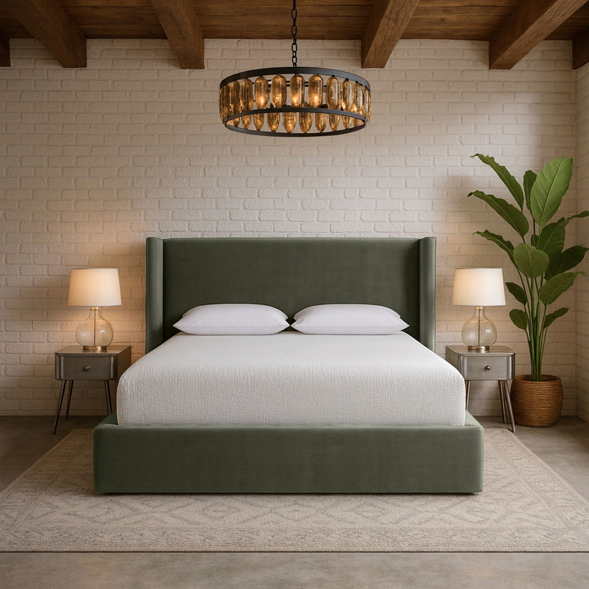 Kendall - Velvet Upholstered Bed