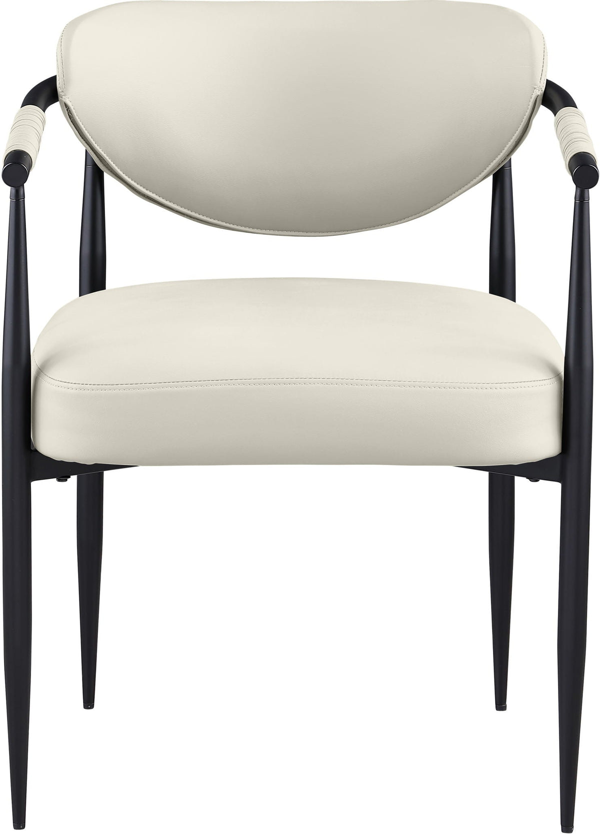 Virella - faux Leather Upholstered Dining Chair (Set of 2) - Black Base