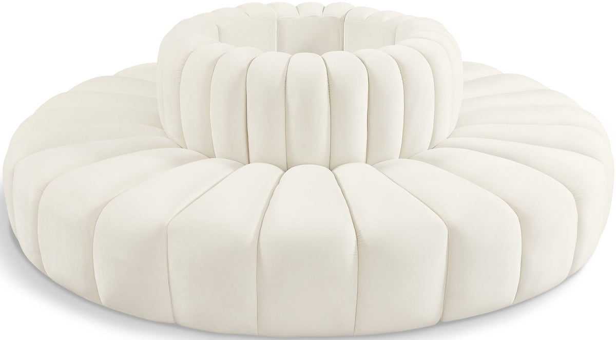 Arc - Velvet 8 Piece Round Modular Sofa