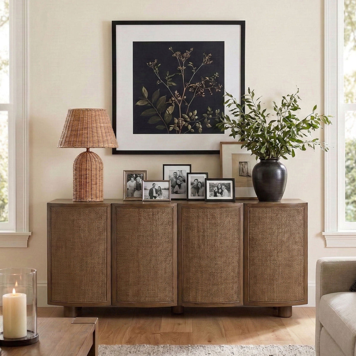 Norin - Solid Wood And Oak Veneer Sideboard/Buffet