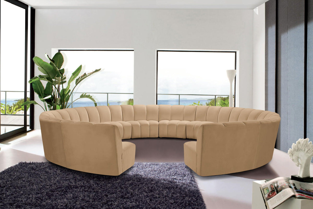 Infinity - 12 Piece Modular Sectional - Camel