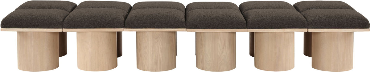 Pavilion - 12 Piece Modular Bench With Natural Base