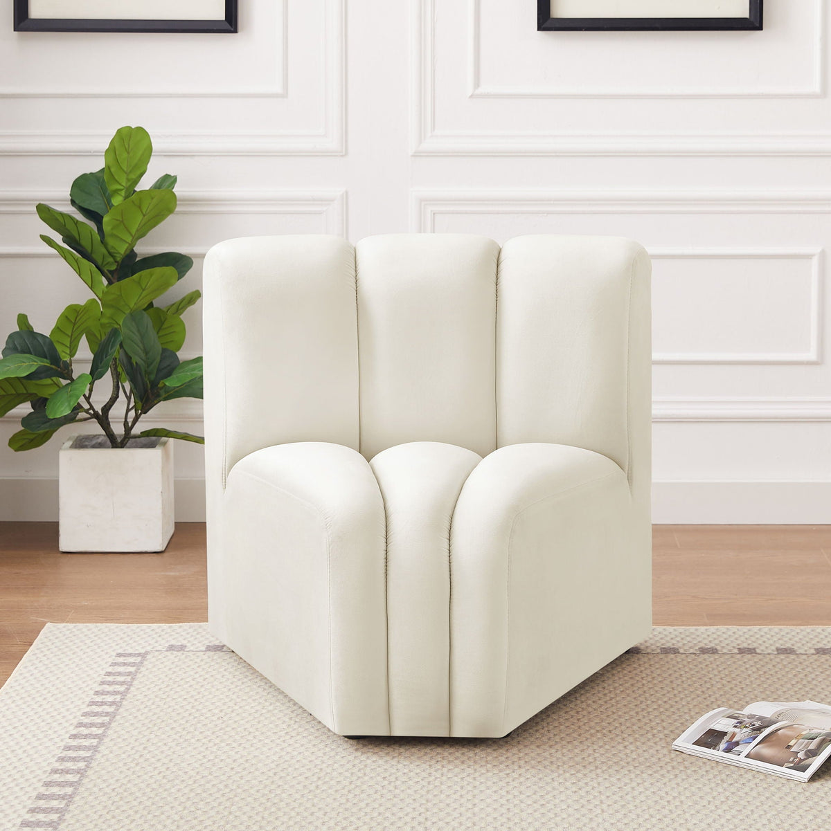 Arc - Velvet Curved Corner Chair