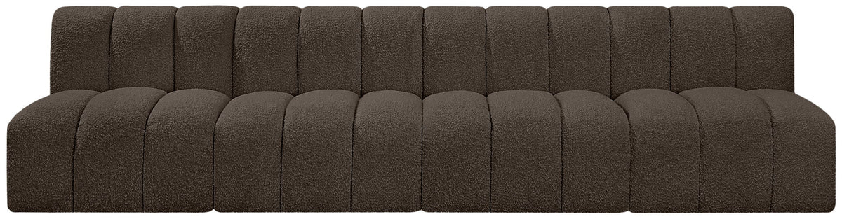Arc - Boucle Fabric 4 Seats Modular Sofa