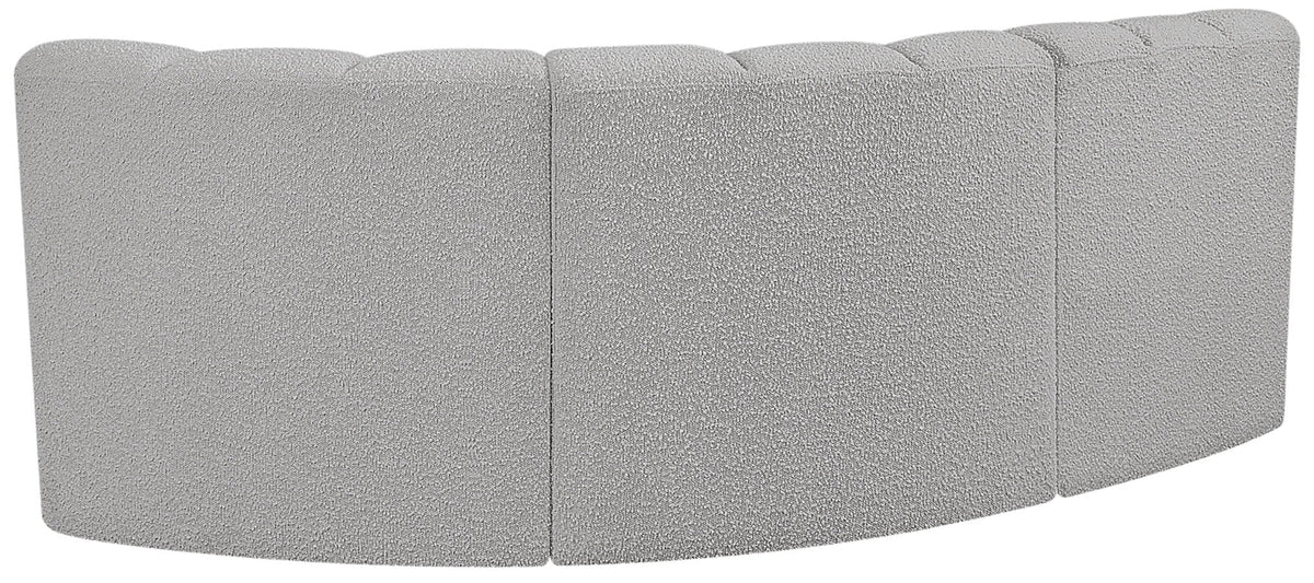 Arc - Boucle Fabric 3 Piece Sofa