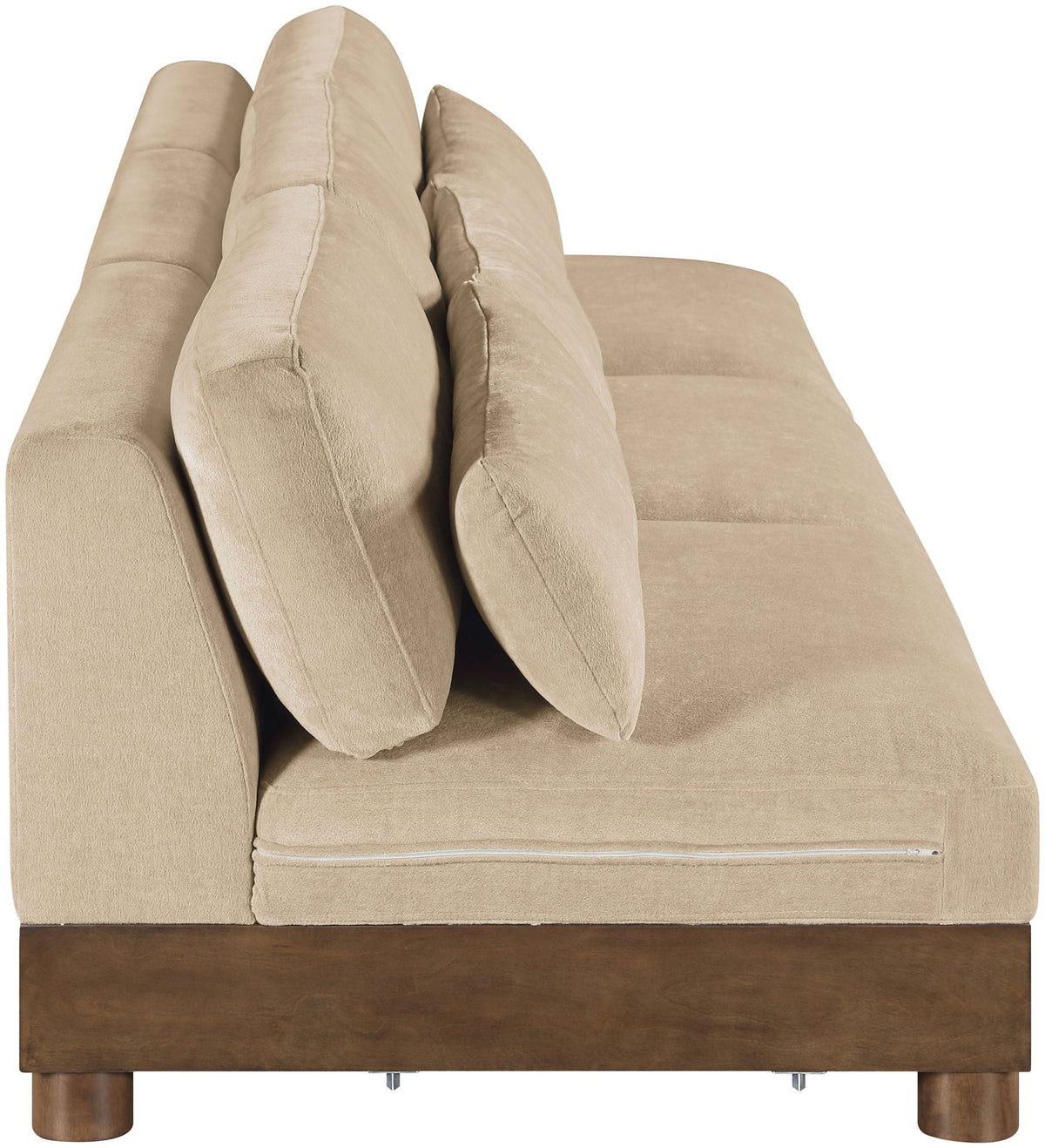 Turin - Chenille Fabric Upholstered Modular Sectional - Beige