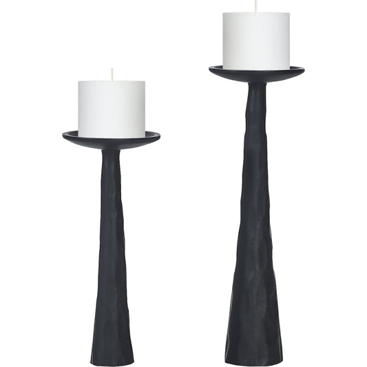 Tilde Set Of 2 Tapered/ Pillar Candle Holders - Furniture Depot