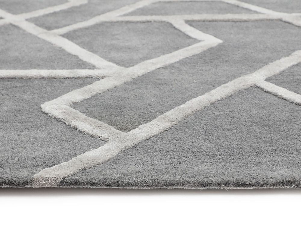 Zizi Hand Tufted Rug Grey