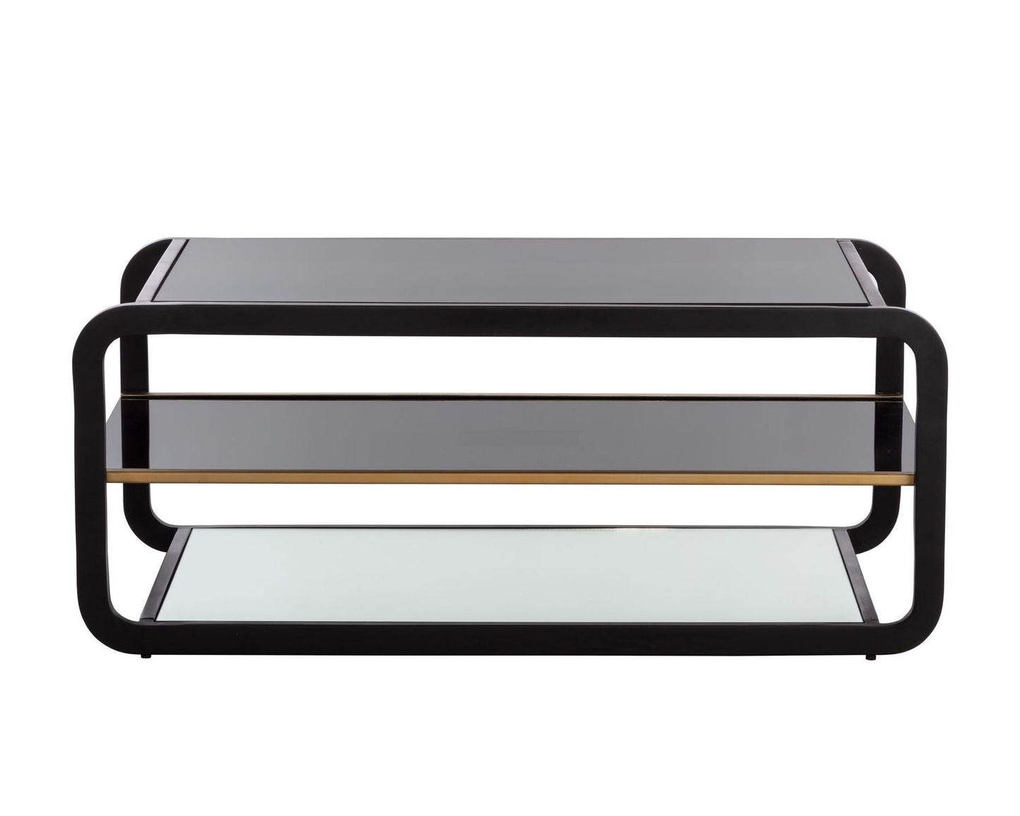 Ambretta Coffee Table Black / Smoke Grey