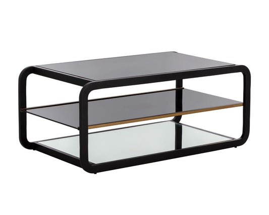 Ambretta Coffee Table Black / Smoke Grey