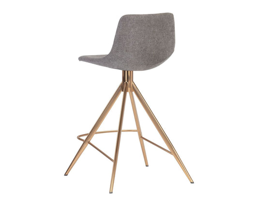 Andres Swivel Counter Stool- Belfast Koala Grey