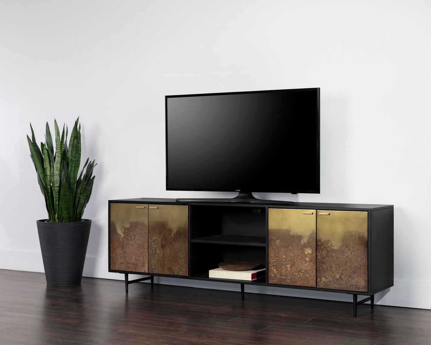 Auburn Media Console and Cabinet