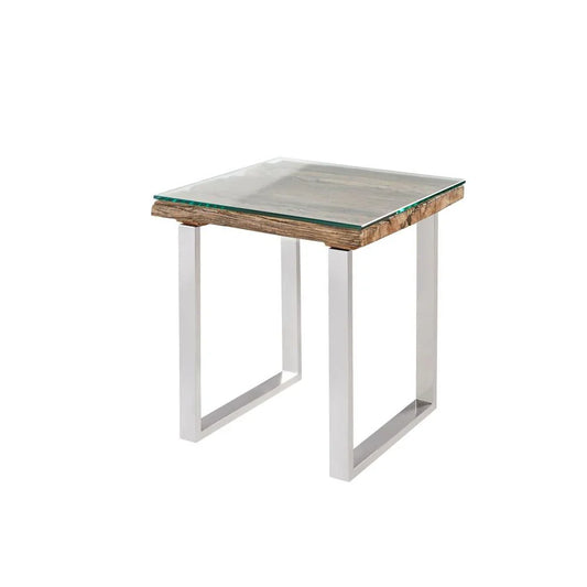 Utica Organic Railwood End Table