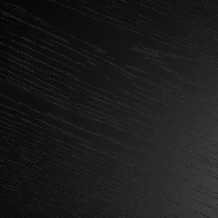 Viola 30" Modern Round Top Coffee Table – Black Ash